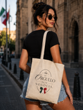 Canvas Tote Bag — "El Orgullo No Se Negocia" Mexican Flag Ribbon Pride Tote